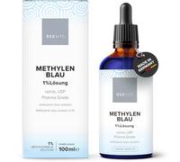 OSAVITA® Soluzione blu metilene 1% con pipetta, puro USP, soluzione 1% di alta qualità 100 ml, qualità testata in laboratorio dalla Germania