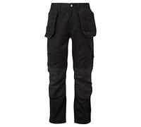 Osbauer Pantaloni da Lavoro per Uomo, Multitasche con Alloggiamento per Ginocchiere Vita Semi Elastica Cordura - Render PRO - 50W - Lunghezza Lungo