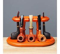 OSBELE Supporto per Rack per Pipa per Tabacco Manuale in Legno a 8 Slot Accessori per Fumatori Staffa Base per Pipa Regali da Uomo