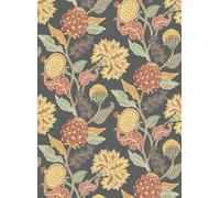Osborne & Little Carta da parati Cynara - Charcoal/ Ochre