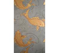Osborne & Little Carta da parati Derwent - Gold/ Taupe