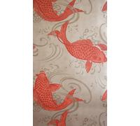 Osborne & Little Carta da parati Derwent - Rot/ Hellbraun