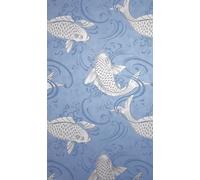Osborne & Little Carta da parati Derwent - Silber/ Blau