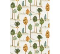 Osborne & Little Carta da parati Foresta - Olive/ Gold