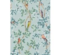 Osborne & Little Carta da parati Netherfield - Aqua/ Sky Blue