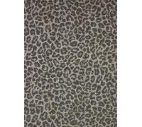 Osborne & Little Carta da parati Pardus - Charcoal/ Metallic Gilver