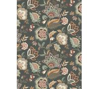 Osborne & Little Carta da parati Samode - Charcoal/ Eucalyptus