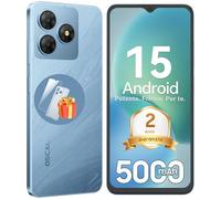 OSCAL 2025 Flat 2 Smartphone Android 15, 12GB +128GB/2TB Telefono Cellulare, 6.52" HD+ 90Hz, 5000mAh Smartphone Offerta, 13MP+5MP,Octa Core, 4G Dual SIM/GPS/Fingerprint/OTG/3.5mm Jack/Gemini Ai