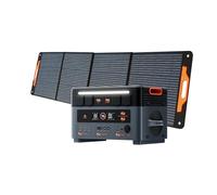 OSCAL 2400W Power Station portatile, batteria LFP 2016Wh, generatore solare on/off-grid, con due altoparlanti da 50W, UPS 5ms, porta di ricarica DP100W, incluso un pannello solare da 200W.