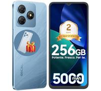 OSCAL FLAT 2 Smartphone 2025 Android 14 Gemini AI, 12GB RAM+256GB ROM/2TB-TF Smartphone Offerta Octa Core, 6.56" HD+ 90Hz, 5000mAh Telefono Cellulare, 13MP+8MP, 4G Dual SIM Fingerprint/Face ID/OTG/GPS