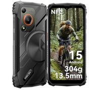 OSCAL MARINE 1 Rugged Smartphone Android 15, 12GB+128GB/2TB Telefono Indistruttibile, 6.56''HD+ 90Hz Telefono Antiurto, AI 16MP+8MP, 13,5 mm leggero IP68/IP69K/3 Slot/NFC/Face ID/OTG/GPS Nero