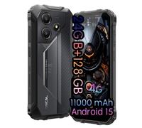 OSCAL Marine 2 8GB 128GB 6.56" IPS 90Hz 4G Dual SIM NFC Batteria 11000mAh Android 15 Nero
