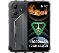 OSCAL MARINE 2 Telefono Indistruttibile 2025 Android 15 Gemini Al 2.0,11000mAh Rugged Smartphone,12GB+64B/2TB Celluare Antiurto, 6.56"'HD+90Hz,AI