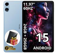 OSCAL PAD 100 Tablet Android, 12″ 2K IPS Display, 24GB RAM + 256GB (fino a 2TB), Fotocamere 16+8MP, Batteria 9000 mAh + Ricarica Rapida 18W, LTE/Wi-Fi/GPS/Dual SIM, Garanzia di 2 anni, Blu Cielo