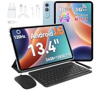 OSCAL PAD 200 Tablet 13.4 Pollici 120Hz Display Tablet Android 16, 24GB RAM+128GB ROM(TF 2TB) Octa-Core, 8300mAh/18W, 16MP+8MP, Doppio SIM 4G LTE+5G WiFi/Gemini AI/Widevine L1/OTG/BT5/FACE ID/GPS