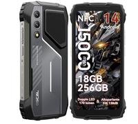 OSCAL PILOT 1 Rugged Smartphone, 18GB+256GB/2TB Helio G81, 15000mAh/33W Telefono Indistruttibile 5W 138dB Stereo Speakers, 170LM LED, 6,67" FHD+ 90Hz 50MP+32MP, Android 14, IP68/IP69K/Dual SIM/NFC/OTG