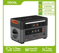 OSCAL PowerMax 2400 Centrale Elettrica Portatile 2400W Generatore Solare 1872Wh LiFePO4 Batteria di Backup Domestico di Campeggio Esterna Alimentazione Mobile PowerMax 2400 2400W 1872Wh