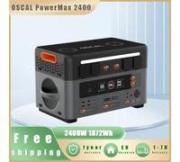 OSCAL PowerMax 2400 Centrale Elettrica Portatile 2400W Generatore Solare 1872Wh LiFePO4 Batteria di Backup Domestico di Campeggio Esterna Alimentazione Mobile 2400W 1872Wh