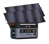 OSCAL PowerMax 2400 Pro Generatore Solare(2025 nuovo), On e Off Grid,2 con pannello solare da 400W, prese CA 2400W,LiFePO4 da 2016Wh,Impianto fotovoltaico da 800W integrato nel balcone