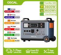 Oscal PowerMax 3600 Centrale Elettrica Portatile 3600W Generatore Solare 7200Wh LiFePO4 Batteria di Backup Domestico di Campeggio Esterna di Alimentazione Mobile