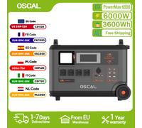 Oscal PowerMax 6000 Centrale Elettrica Portatile 6000W Generatore Solare 3600Wh LiFePO4 Batteria di Backup Domestico di Campeggio Esterna Alimentazione Mobile