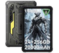 OSCAL SPIDER 10 Tablet Rugged - 11 Pollici Rugged Tablet Android 15, 20000mAh(45W), 24GB+256GB/2TB, Linterna De 1100ML, IP69K, 16MP+13MP, PC Mode, Dual 4G SIM, NFC, Stylus Pen, GPS
