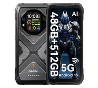 Oscal Tank 1 16GB 512GB 6.78" IPS 5G Dual SIM Batteria 20000mAh NFC IP69K Android 15 Nero