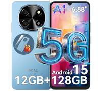 OSCAL Tiger 8 6.88" HD+ 120Hz Smartphone 5G AI, DokeOS(Android 15 Pro), 12GB+128GB/2TB Telefono Cellulare, 5000mAh/18W, 16MP+8MP, 5G Dual SIM/OTG/NFC/GPS/Face ID/Fingerprint