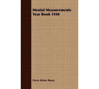 Oscar Krisen Buros Mental Measurements Year Book 1940 (Tascabile)