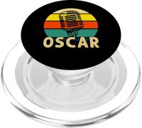 OSCAR - Microfono vintage anni '80 con nome, per uomini e bambini PopSockets PopGrip per MagSafe