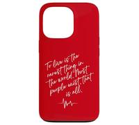 Oscar Wilde Quote To Live Is The Rarest Thing In The World Custodia per iPhone 13 Pro