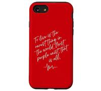 Oscar Wilde Quote To Live Is The Rarest Thing In The World Custodia per iPhone SE (2020) / 7/8