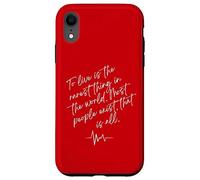 Oscar Wilde Quote To Live Is The Rarest Thing In The World Custodia per iPhone XR