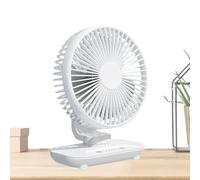 Oscillating Desk Fan - Batteria 2000mAh | 5 Speed Quiet Table Circulator | Automatic 120-Grade Wide-Angle Rotazione, Ultra-Quiet Brushless Motor, for Home Living Room Kitchen Office & Travel
