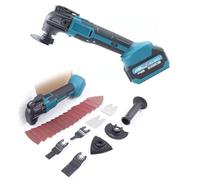 Oscillating Multi-Tool, Cordless Oscillating Tool for DEWALT 20V Battery, 6 Variable Speeds, 4° Oscillation Angle, Brushless Multi-Tool with 22 Accessories for Cutting and Sanding(Blue)