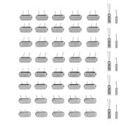 Oscillatore Quarzo, Akozon Quarzo Cristallo Oscillatore Assortito Kit 50 pz 10 Valore 32,768KHz - 24MHz Set Mini Passivo Risonatore al Quarzo