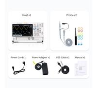 Oscilloscopio digitale 200 MHz Analizzatore di spettro FFT a 12 bit a 2 canali Contatore di frequenza Capacità di risoluzione del segnale superiore