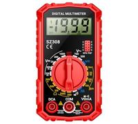 Oscilloscopio digitale, Multimetro Digitale, Misuratore Di Tensione E Resistenza, Rilevatore Corrente LCD, Tester Multifunzione Ad Alta Precisione, Voltmetro, Amperometro, Ohm,per test e analisi(Red)