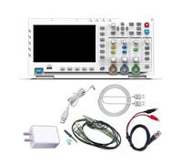 Oscilloscopio digitale, Oscilloscopio desktop 1014D 100MHZ * 2 1GS / s 2 in 1 Oscilloscopio digitale a doppio canale 10MHZ Generatore di segnale Portatile e facile da usare