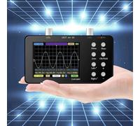 Oscilloscopio digitale portatile, generatore di segnale oscilloscopio a doppio canale frequenza di campionamento 50 MHz, larghezza di banda effettiva 2 MHz, larghezza di banda analogica 10 MHz (Host+2
