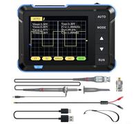 Oscilloscopio digitale portatile, per mini scope 200 kHz, analizzatore di segnale entry-level, misuratore di test alimentato a batteria, oscilloscopio da laboratorio educativo (alto)