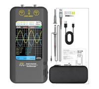 Oscilloscopio digitale touch screen + generatore di segnale a doppio canale, larghezza di banda: 50 MHz/z, frequenza di campionamento: 250 MSa/s, TFT da 3,98 pollici(O2 oscilloprobe x1)