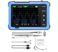 Oscilloscopio, DSO510 2 in 1 Oscilloscopio Portatile/Generatore di Segnali DDS, Oscilloscopio Digitale da 2,8 Pollici TFT, Larghezza di Banda di 10 MHz, Frequenza di Campionamento di 48 MSPS