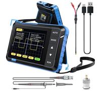 Oscilloscopio palmare, oscilloscopio digitale 400 V 200 KHz larghezza di banda 2,5 Oscilloscopio portatile 2,8" TFT Auto/Nomal/Singolo modalità trigger borsa oscilloscopo generatore di segnale