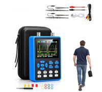 Oscilloscopio Portatile, Debug MCU, 120 MHz con Generatore di Segnale | Oscilloscopio a 2 Canali con Campionamento 500 MSa/s, Uscita Sinusoidale fino a 10 MHz e Misurazione con Cursori