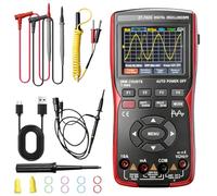 Oscilloscopio portatile, multimetro digitale 9999 Counts Oscilloscope 10 MHz, larghezza di banda 48 MSa/s, frequenza di campionamento, tester di corrente, oscilloscopio LED con sonda, funzione di