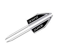 OscitY 2PCS Auto Metallo Stemmi Decorazioni Laterale Emblema Adesivi, per NIS-San Juke Logo Badge Car Styling Decorativo Accessorio,A/Black