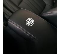 OscitY Auto Pelle Console Centrale CopriBraccioli, per MG ZS 2017-2022 bracciolo Centrale Confortevoli Impermeabile Car Protezione Accessori,C/Black Beige