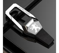 OscitY Auto Pelle Portachiavi, per Peugeot 508 607 806 807 1007 2008 3008 4007 5008 Rifter Bipper RCZ sostituire Chiavi Anelli Anti-smarrimento Personalizzato Moda Famiglia Regalo Car Accessori