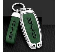 OscitY Auto Zinco Lega Chiavi Custodie, per BYD Frigate Destroyer Seal Dolphin Seagull Key Cover Impermeabile Resistente all'Usura AntiGraffio Protezione Accessori,C/Green-Silver